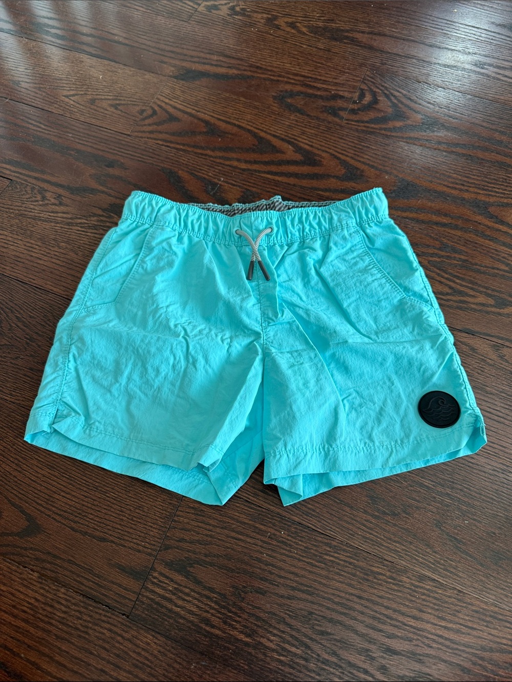 Boys Aqua Swim Trunks with Elastic Waist